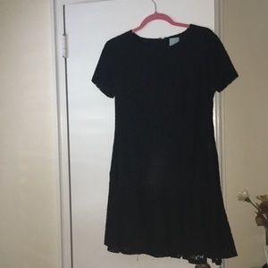 Elegant black lace dress